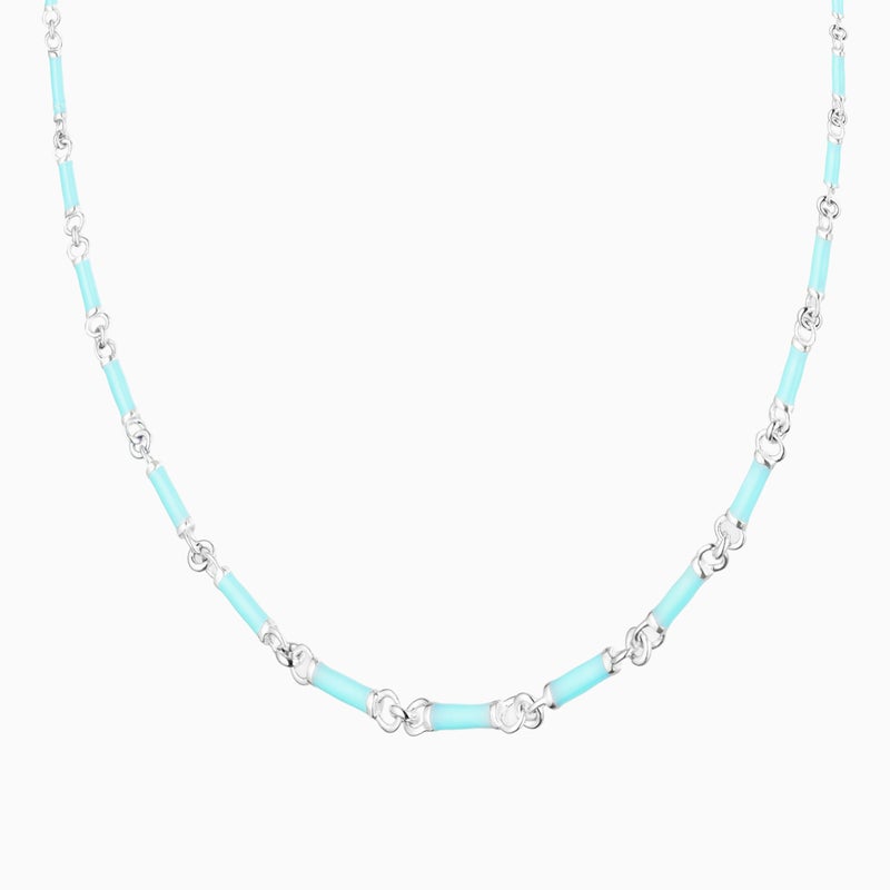 ويفز من لازوردي سلسلة تشوكر من الفضة - Image 2